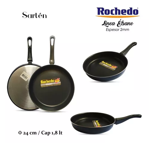 Olla de teflon 2 Orejas Rochedo