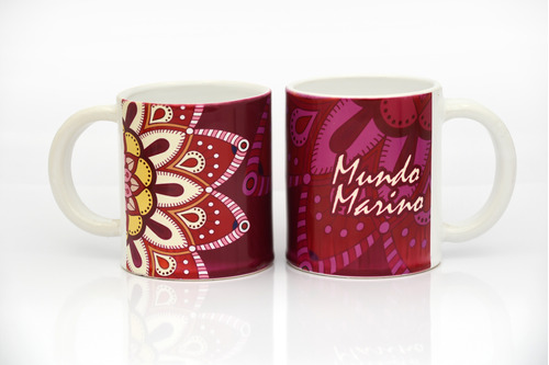 Set De 2 Tazas Mug Mandala 325 Ml | Mundo Marino