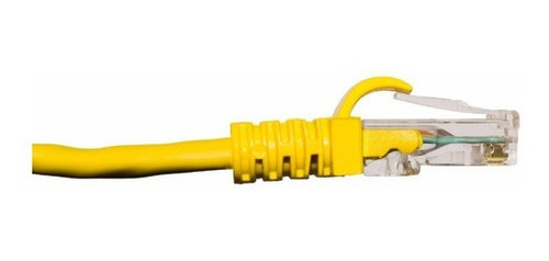 Imagem 2 de 4 de Kit 20 Cabos Patch Cord Cat5e Amarelo 30 Cm + Frete