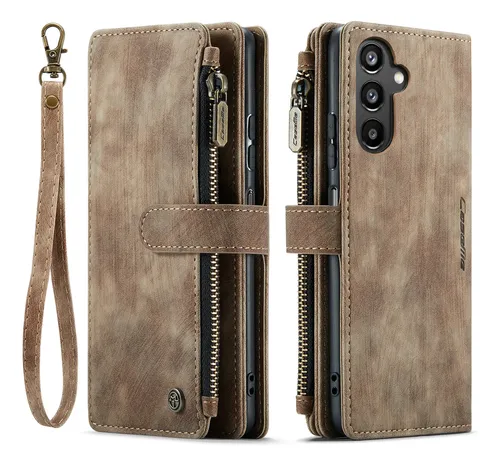 comprar Funda De Piel Con Cremallera Para Tarjetas Y Tarjetas Para S