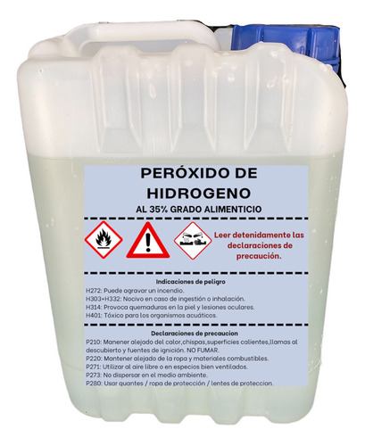 Peroxido De Hidrogeno Al 35% Grado Alimenticio Oferta