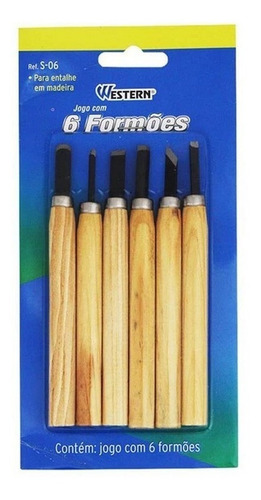 Formão Western Artesanato Kit Com 6 Peças