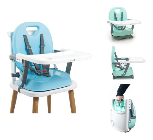 Silla De Comer Bebe Booster Plegable Portatil Love Maternele