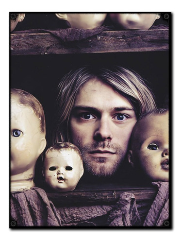 #1096 - Cuadro Decorativo - Nirvana Kurt Cobain Rock Poster