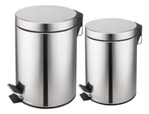 Comprar Set Tachos De Basura 3 Lts Y 12 Lts Acero Inoxidable Cestos