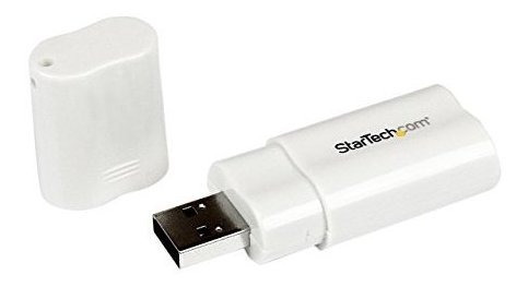 Adaptador Usb Audio Estéreo Startech Icusbaudio, Blanco