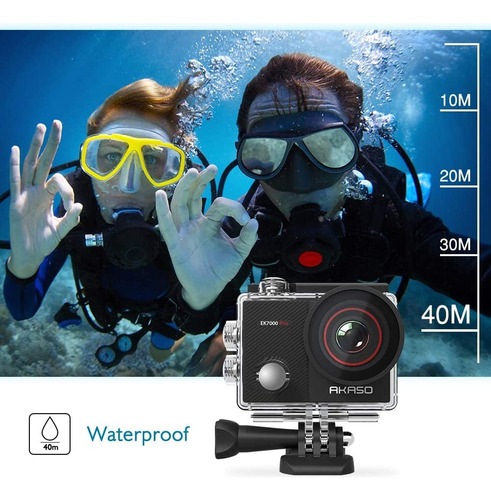 Imagen 7 de 9 de Camara Similar A Gopro / Akaso Ek7000 Pro 4k Resiste Agua