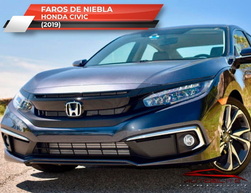 Imagen 5 de 9 de Kit Faros Niebla Honda Civic 2019 2020 2021 Biseles Y Switch