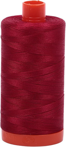 Aurifil Mako - Hilo De Algodón Sólido 50wt Yds Vino Tinto