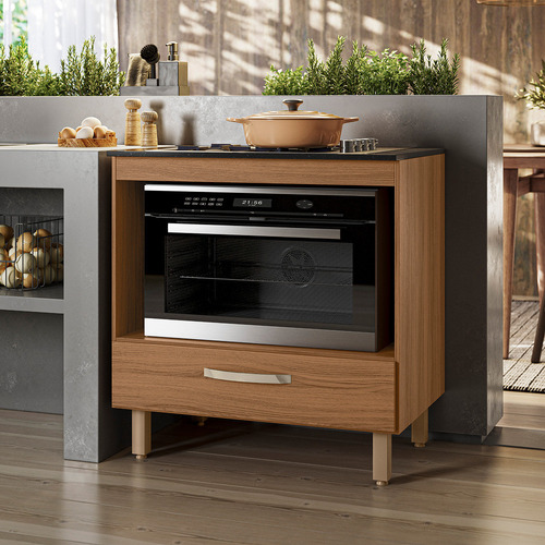 Balcão Para Cooktop 4 Ou 5 Bocas E Forno Ipe Nicioli