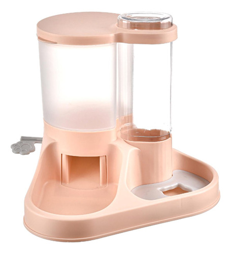 Juego De Dispensador De Agua Y Comida Para Mascotas, Rosa