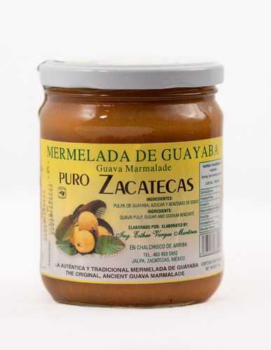 Mermelada De Guayaba Puro Zacatecas