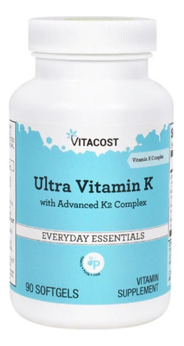 Ultra Vitamin K Incluye Advanced K2 Complex 90 Caps