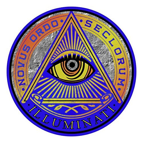 New World Order Illuminati Sticker - Secret Society Hol...