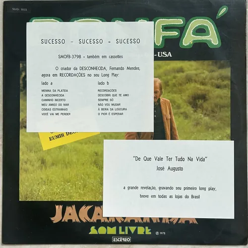 Lp Luiz Bonfá - Jacarandá - Som Livre - 1973 | MercadoLivre