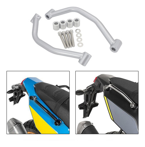 Asidero De De Acero Inoxidable Para Motos Tenere 700 T Plata