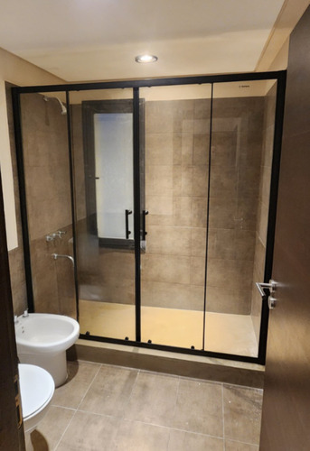 Mampara D/ El Suelo 4 Hojas Negro Transl 170cm - Gorena Agua