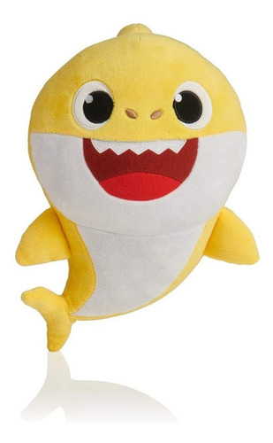Imagem 2 de 6 de Pelúcia Baby Shark - Amarelo 20cm - Bebê Tubarão - Sunny