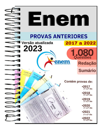 Enem 2023 Provas Anteriores Questões 2017 A 2022 Com Gabaritos