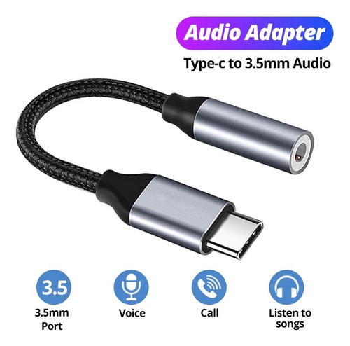 Adaptador De Audio Usb C - Jack 3.5 Audifonos