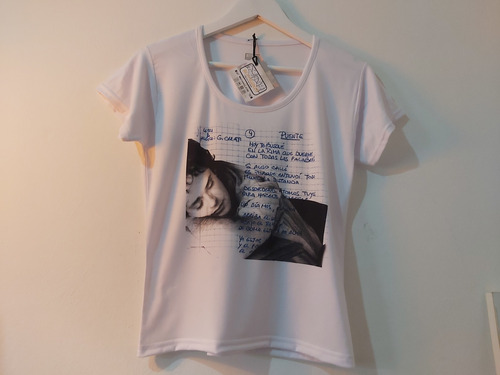 Remera Modal Dama Gustavo Cerati Puente Letra Diseño Origina