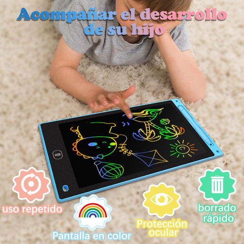 1 Pizarra Mágica Lcd Tablero De Dibujo Pluma Para Niños 12in Color Color