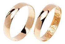 Comprar Par De Alianzas 4 Mm En Oro 18 Kilates   Joyería Piriz