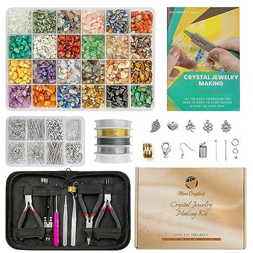 Kit Hacer Joyas Diy | Cuentas De Piedras De Chip De Cri...