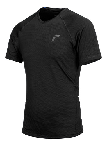 Remera Dry Fit Reusch Negro Hombre Deporfan 