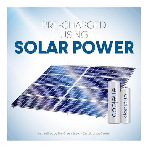 Eneloop Panasonic Bk-3mcca6ba Aa 2100 Ciclos Ni-mh Baterías