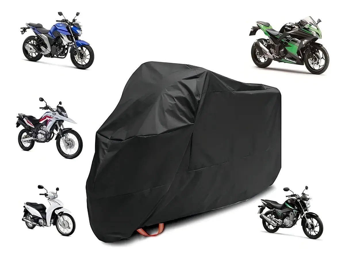 Capa Pra Moto Térmica Protetora Sol Chuva Impermeável Cor Tamanho P