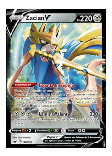 TURBO ZACIAN V-ASTRO é OHKO no turno 1! - BARALHO DE CARTA POKEMON TCG  (PTCGO)