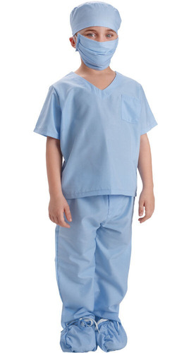 Disfraz Talla 4t Para Niños De Médico Color Azul