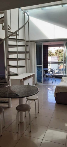 Imagem 2 de 24 de Apartamento Duplex 1 Suíte Mobiliado Com Vista Mar No Rio Vermelho 85m2 - Hei096 - 4494694