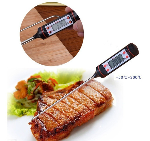 Termometro Digital Lcd Chuzo Bbq Asado Carne Liquido Aceite