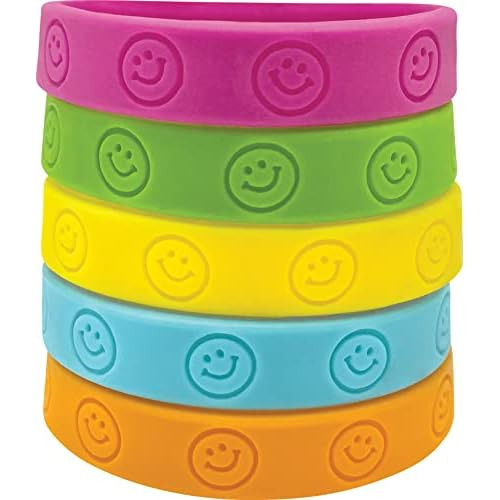 Pulseras De Caritas Felices, Multicolores (6550)