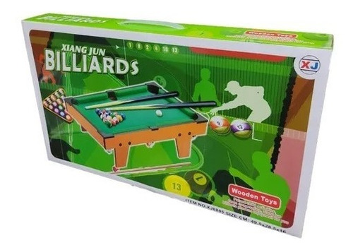 Imagen 2 de 3 de Tablero De Pool Billar Juego D Mesa 2 Personas Hogar Oficina
