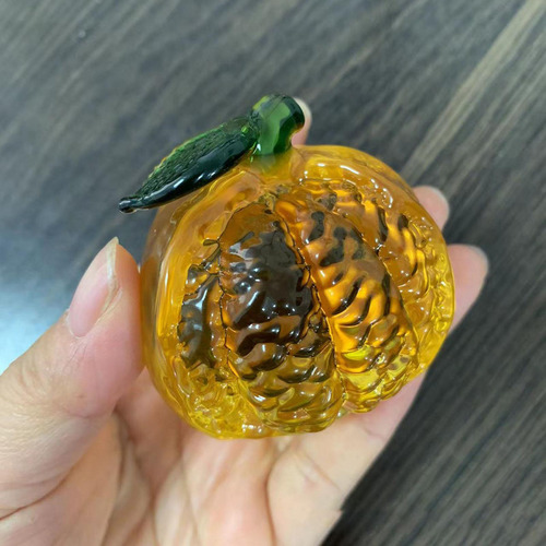 Estatuilla De Fruta De Cristal, Adorno De Fruta, G