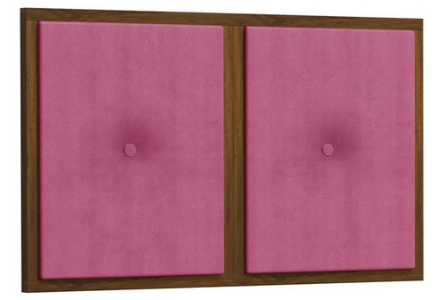 Painel Cabeceira Box Solteiro 0,90 Duda Madeira Suede Pink
