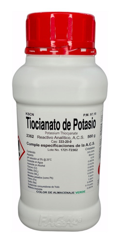 Tiocianato De Potasio R. A. 500g Fagalab