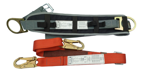  Cinturon Con Bandola Para Liniero Certificado -gris/ Mamey