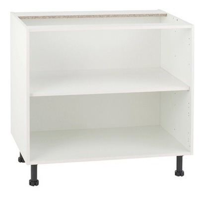 Mueble De Cocina Bajo De 90 Cm - Melamina - Mdp Sin Puerta