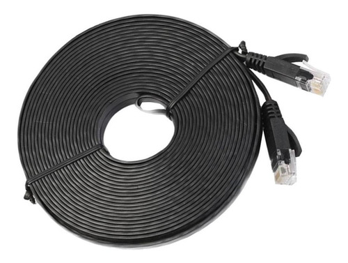 Cable Ethernet Negro Cat Six Internet Cat.6 Del Cordón De