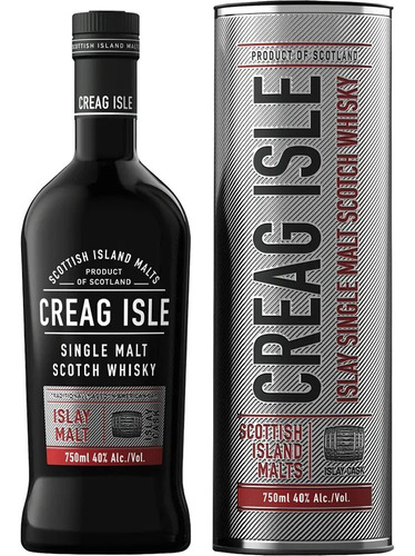 Imagen 1 de 3 de Whisky Creag Isle 750ml Islay Single Malt En Estuche
