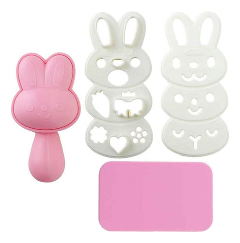 Diy Conejo Arroz Pan Molde Forma De Dibujos Animados Fa...