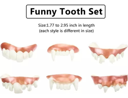 A 12 Ps Dientes Falsos Divertidos Dientes De Vampiro