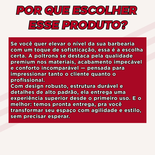 Poltrona Cadeira Barbeiro Cabeleireiro Reclinavel Retro Luxo