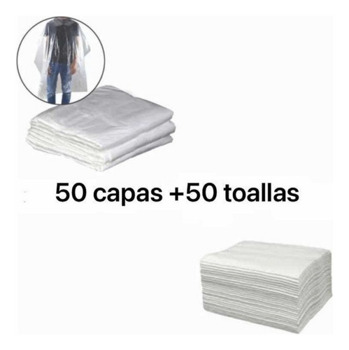 Pack 50un Capas Desechables +50un Toallas Desechables