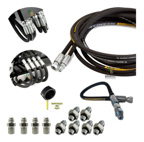 Mangueira Para Kit Ar Prensada 8mm/10mm Gol G5