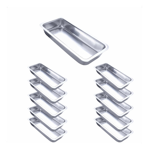 10 Formas De Pão Retangular Em Aluminio Numero 3